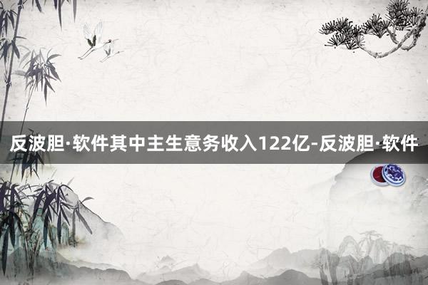 反波胆·软件其中主生意务收入122亿-反波胆·软件