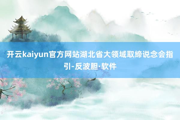 开云kaiyun官方网站湖北省大领域取缔说念会指引-反波胆·软件